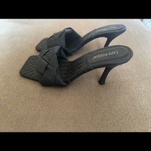 Cape robbin low heel  braided sandals